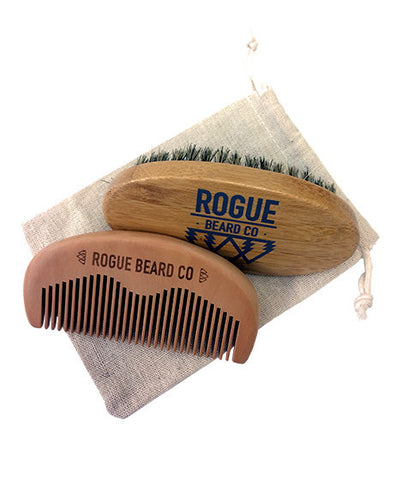 Rogue Beard Company Beard Brush and Comb Gift Set